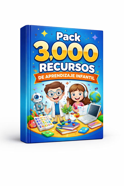 Mega Pack 3.000 recursos de aprendizaje infantil